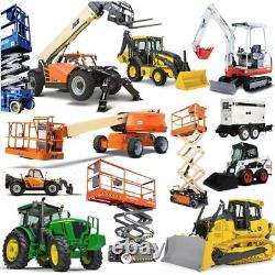 100pcs Equipment key mower tractor excavator truck boom lift dump truck forklift