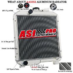 2 Row Aluminum Compact Radiator for Ford, New Holland 1715 Tractor SBA310100630