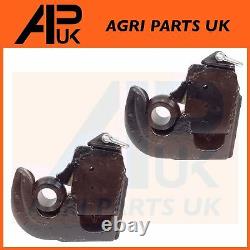 2 X Ford New Holland Tractor Cat 3 Lower Link Quick Hitch ball Hook weld on ends