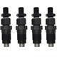 4x 131406360 Sba131406360 Fuel Injectors For Ford New Holland Shibaura Tractor