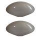 8n16312c Pair Of Restoration Quality Fenders (2) With Fits Ford Logo For 8n Jubile