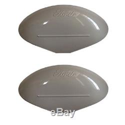 8N16312C Pair of Restoration Quality Fenders (2) with Fits Ford logo for 8N Jubile