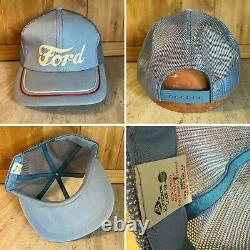 8 FORD Vintage Trucker Hats Lot Official NASCAR Racing USA New Holland 8N Diesel