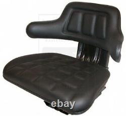 BLACK UNIVERSAL Tractor SEAT w Base for FORD NEW HOLLAND CASE IH Deutz Zetor