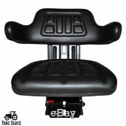 Black Fits Ford / New Holland 3000 3600 3610 3900 Waffle Tractor Suspension Seat