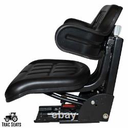 Black Ford / New Holland 6600 6610 7000 7600 7610 Waffle Tractor Suspension Seat