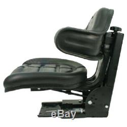 Black Wrap Back Tractor Suspension Seat Ford / New Holland 600, 601,800,801 #wc