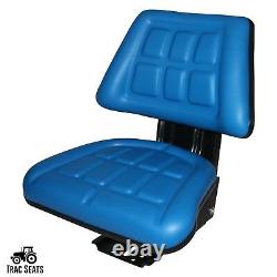 Blue Ford / New Holland 6600 6610 7000 7600 7610 Triback Tractor Suspension Seat