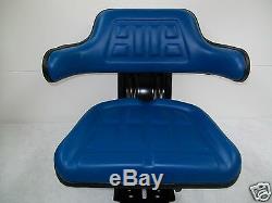 Blue Ford/new Holland 4000 4100 4110 4600 Universal Tractor Suspension Seat #id