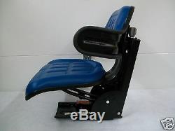 Blue Ford/new Holland 4000 4100 4110 4600 Universal Tractor Suspension Seat #id