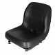 Bucket Seat With Rails Vinyl Black Compatible With New Holland John Deere Case