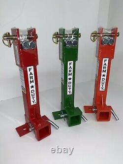 Farm Duty 2 trailer mover category 1 & 2 tractor receiver hitch implement 3 pt