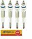 Fits Ford / New Holland Compact Tractor Tc45d Ngk Glow Plug Set Of 4