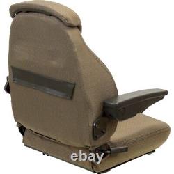 Fits Ford/New Holland Tractor Seat Assembly Fits Various Models Brown Cloth