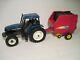 Ford/new Holland Farm Toy Tractor 8260 With Br7080 Round Baler Ertl 1/16