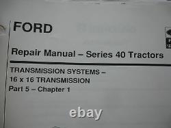 Ford New Holland Versatile Series 40 Tractor Service Shop Repair Workshop Manual