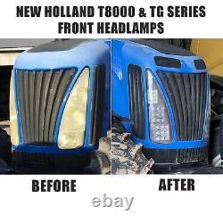 Hi Lo LED Front Head light kit for Ford New Holland Tractor TG305 TG285 TG275
