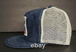NWOT Vintage Ford New Holland Denim Snapback Trucker Hat Cap 70s Rare K Products