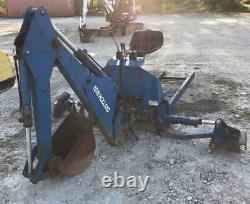 New Holland 7570 Hydraulic Backhoe Attachment, Subframe & Bucket Fits Ford 1715