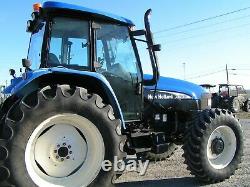 New Holland / Ford Tm130 Farm Tractor 4x4 Cab 2100 Hours Per Def No Electricly