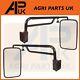 Pair Extendable Mirror Arms & Heads Tractor Ford New Holland Massey Ferguson
