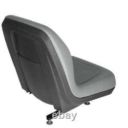 Seat Bucket Vinyl Gray Compatible with Ford/New Holland fits New Holland
