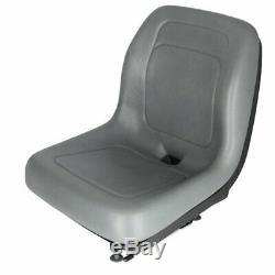 Seat Bucket Vinyl Gray New Holland L170 LS160 LS170 L160 Ford 655 555 555A 555B
