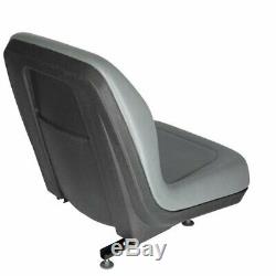 Seat Bucket Vinyl Gray New Holland L170 LS160 LS170 L160 Ford 655 555 555A 555B