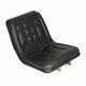 Seat Compact Tractor Polyurethane With Flip Brackets Black Yanmar Ford