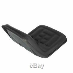 Seat Compact Tractor Polyurethane with Flip Brackets Black Yanmar Ford