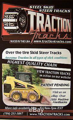 Skid Steer Tracks 12 x 16.5 tires Loader fits Bobcat New Holland Case JD & more