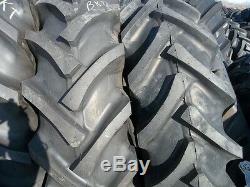 TWO 16.9x30,16.9-30 FORD-NEW HOLLAND R 1 Bar Lug 8 Ply Tractor Tires
