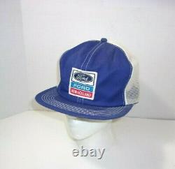 Vintage Ford New Holland K Products Mesh Trucker Snapback Hat Cap Patch USA