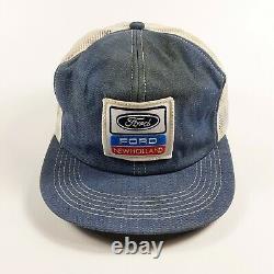 Vintage Ford New Holland Snapback Cap Trucker Hat Mesh Patch K Products USA