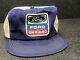 Vintage K-products Ford New Holland Dark Denim Snapback Patch Mesh Trucker Hat