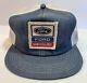 Vintage K Products Ford New Holland Usa Denim Snapback Patch Mesh Trucker Hat