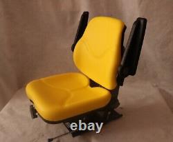 YELLOW TRACTOR SUSPENSION SEAT with ARMS FOR John Deere 5000 Series #VDA191