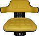 Yellow John Deere 5400 5410 6110 Waffle Universal Tractor Suspension Seat